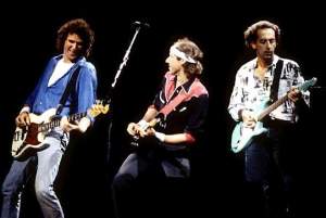 Though they were excellent guitarists those Dire Straits boys never really mastered the Hank Marvin/ Shadows dance steps
