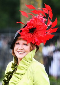 Cilla was a little worried that her red flower was too discreet to enable her 'Blind date' to identify her