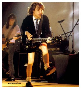 angus young probably the only 50 something man who might seem attractive to Michael Jackson, but only if he is fooled by the school uniform!