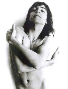 David thought it had been a good idea to pose nude, but he hadn't really considered where the staples would go.........ouch!