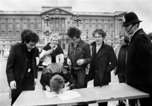Malcolm McLaren always thought he was the 5th Pistol, but as this picture shows it was clearly Sting off of the Police!