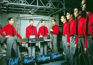 Kraftwerk often used dummies on stage whereas Robbie Williams.......... well you can probably guess the answer to that one!