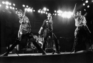 This is either the Clash in full swing or the Shadows have gone punk!
