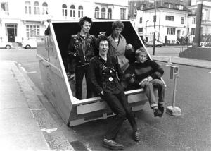 The Pistols had been banned from so many venues they resorted to playing in rubbish skips!