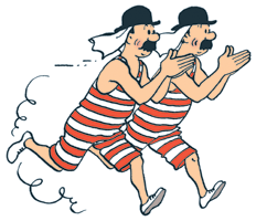 Belgian? This looks like two British MPs on holiday to me