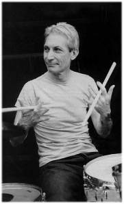 Charlie Watts Charlie is an excellent drummer but he was pretty crap with chopsticks