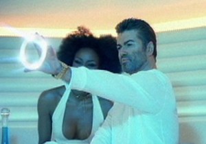 George flashes his ring ;-)