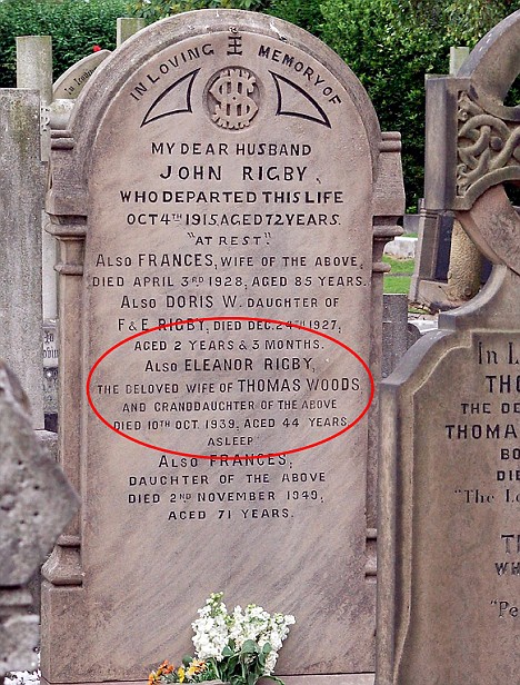 eleanor rigby headstone